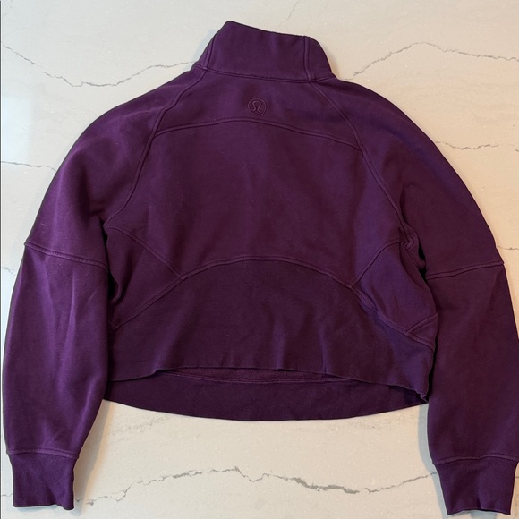Lululemon Scuba oversized Funnel Neck half zip, size M/L dramatic magenta - Picture 6 of 6